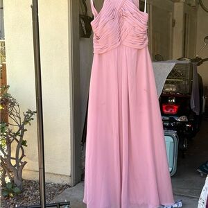 Azazie Blush Pink Maxi Dress